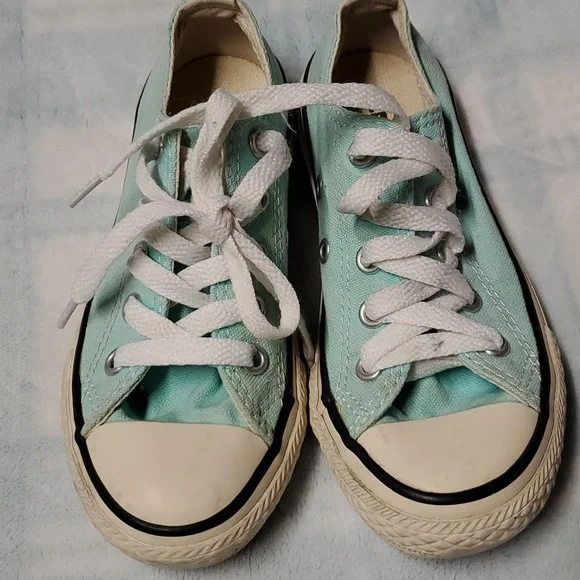 CONVERSE ALL STAR GIRLS BLUE SHOES SIZE 11 - Picture 7 of 12